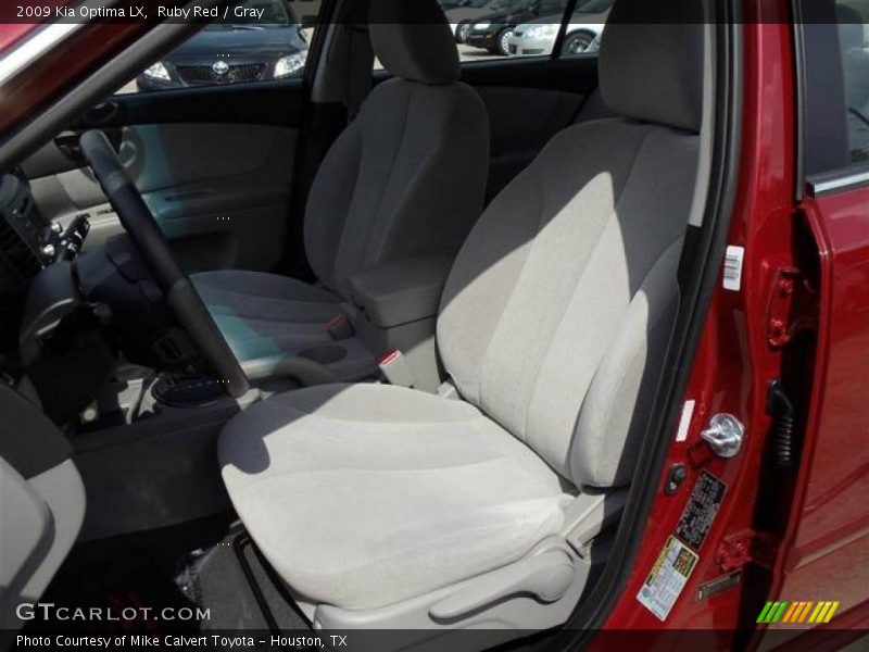 Ruby Red / Gray 2009 Kia Optima LX