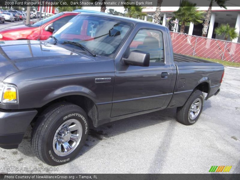 Dark Shadow Grey Metallic / Medium Dark Flint 2008 Ford Ranger XLT Regular Cab
