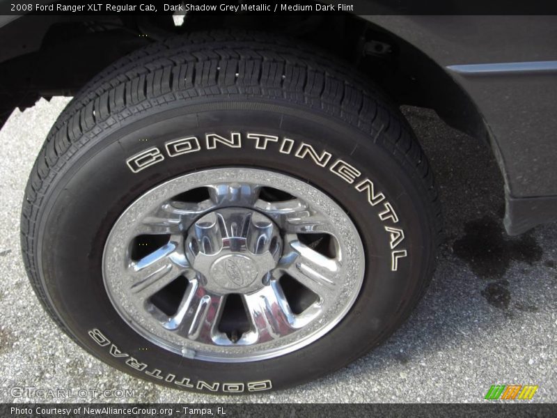 Dark Shadow Grey Metallic / Medium Dark Flint 2008 Ford Ranger XLT Regular Cab