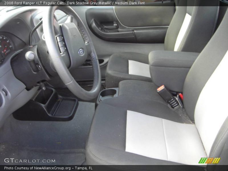 Dark Shadow Grey Metallic / Medium Dark Flint 2008 Ford Ranger XLT Regular Cab
