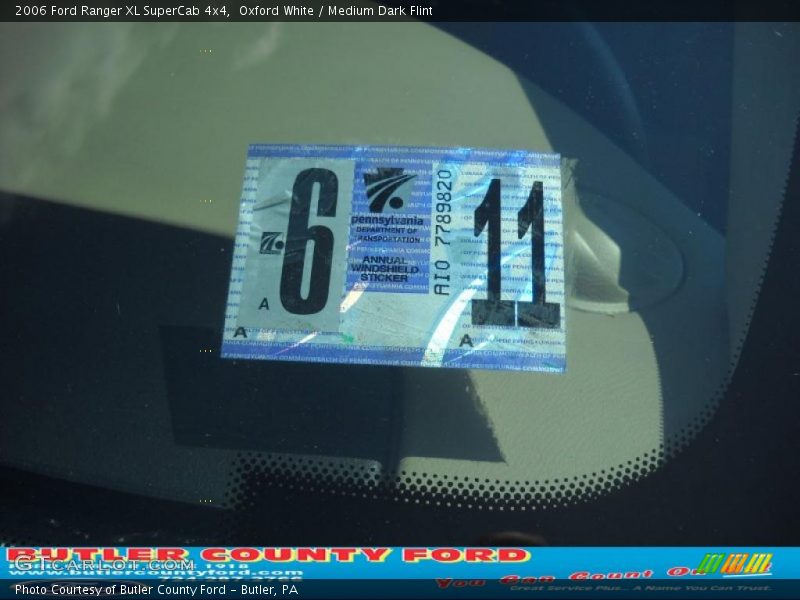 Oxford White / Medium Dark Flint 2006 Ford Ranger XL SuperCab 4x4