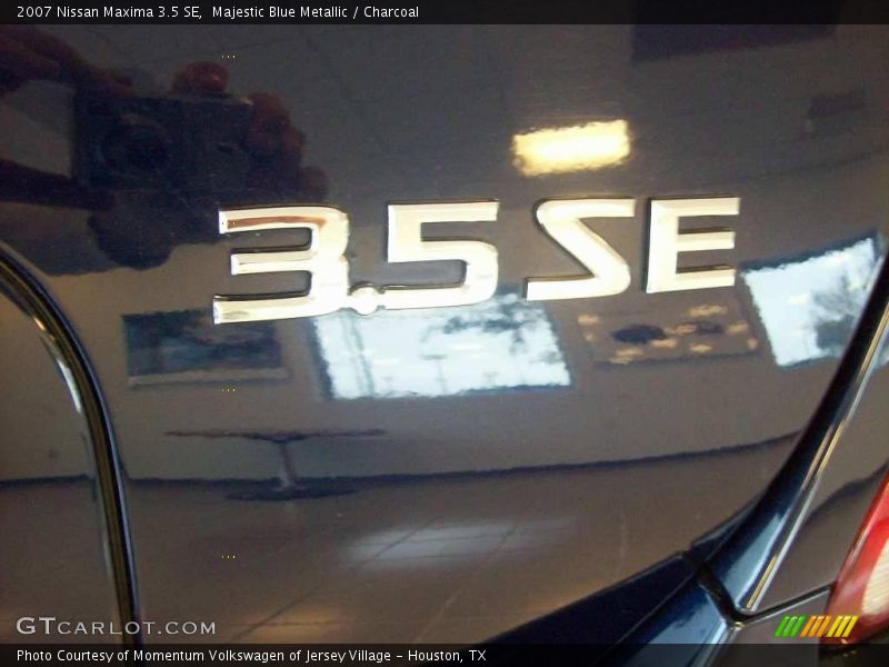 Majestic Blue Metallic / Charcoal 2007 Nissan Maxima 3.5 SE