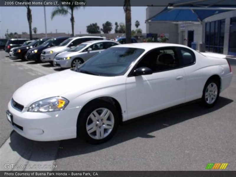 White / Ebony 2006 Chevrolet Monte Carlo LT
