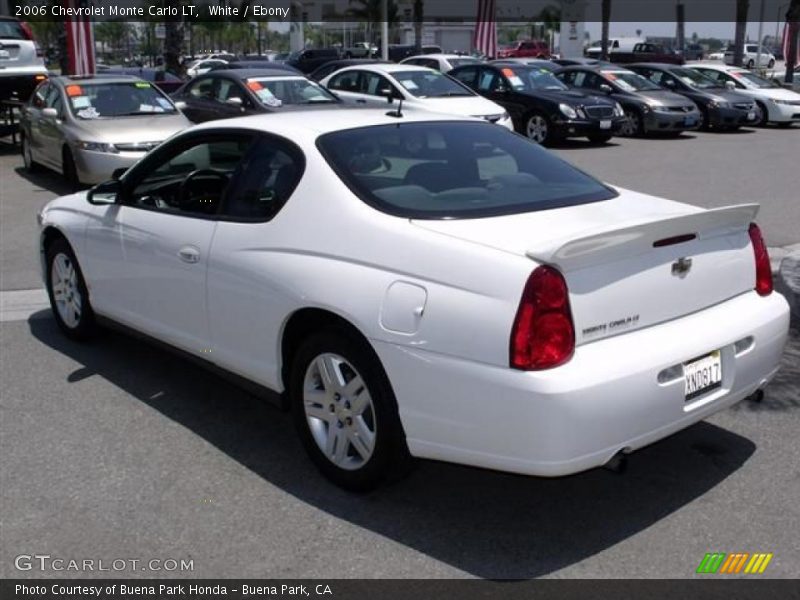 White / Ebony 2006 Chevrolet Monte Carlo LT