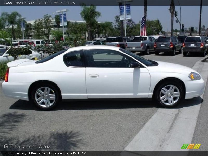 White / Ebony 2006 Chevrolet Monte Carlo LT