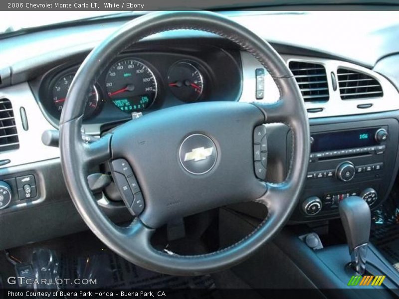 White / Ebony 2006 Chevrolet Monte Carlo LT