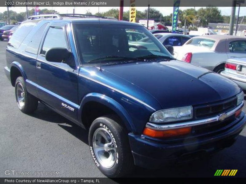 Indigo Blue Metallic / Graphite 2002 Chevrolet Blazer LS