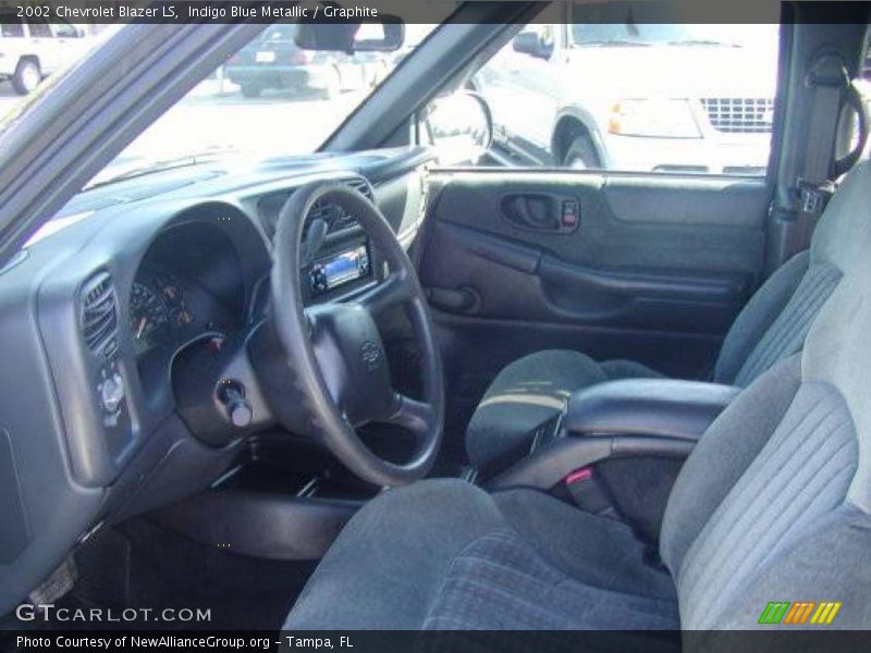 Indigo Blue Metallic / Graphite 2002 Chevrolet Blazer LS