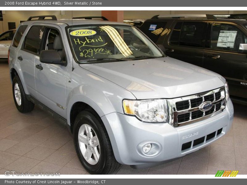 Silver Metallic / Stone 2008 Ford Escape Hybrid 4WD