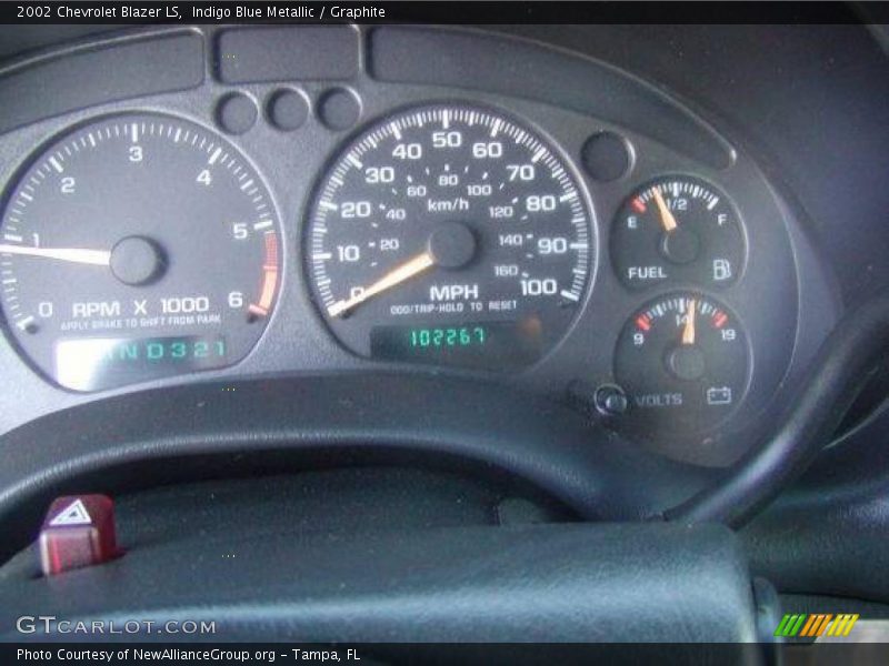 Indigo Blue Metallic / Graphite 2002 Chevrolet Blazer LS