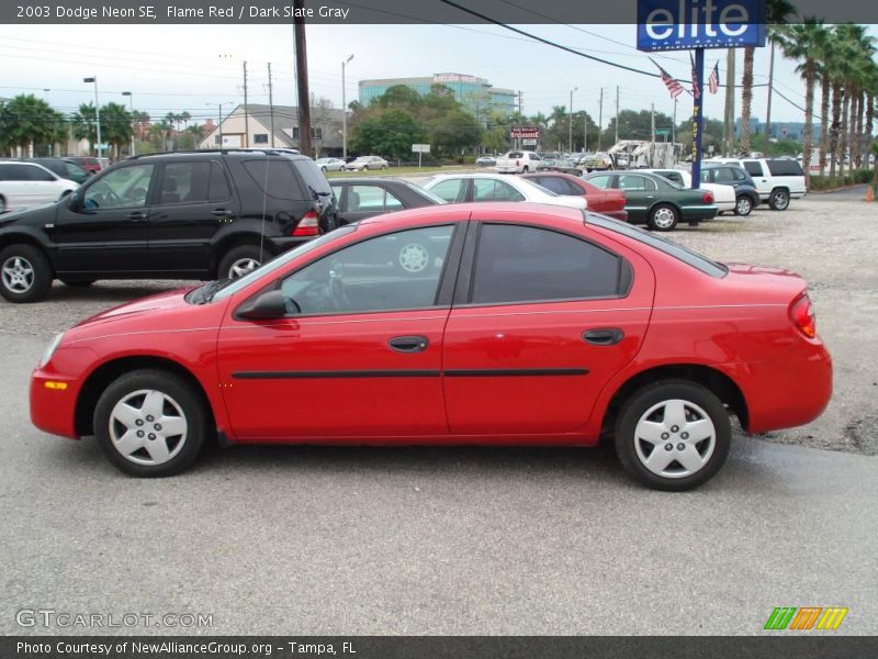 Flame Red / Dark Slate Gray 2003 Dodge Neon SE