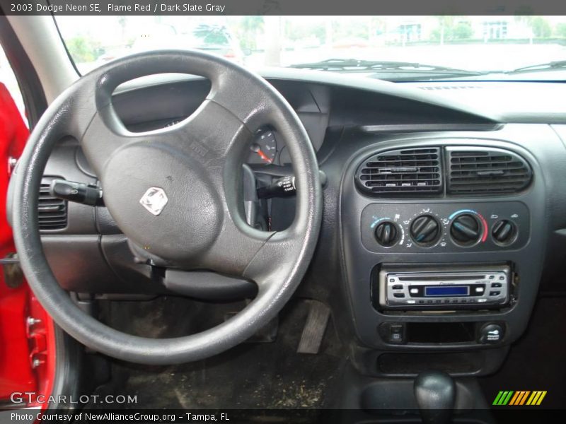 Flame Red / Dark Slate Gray 2003 Dodge Neon SE