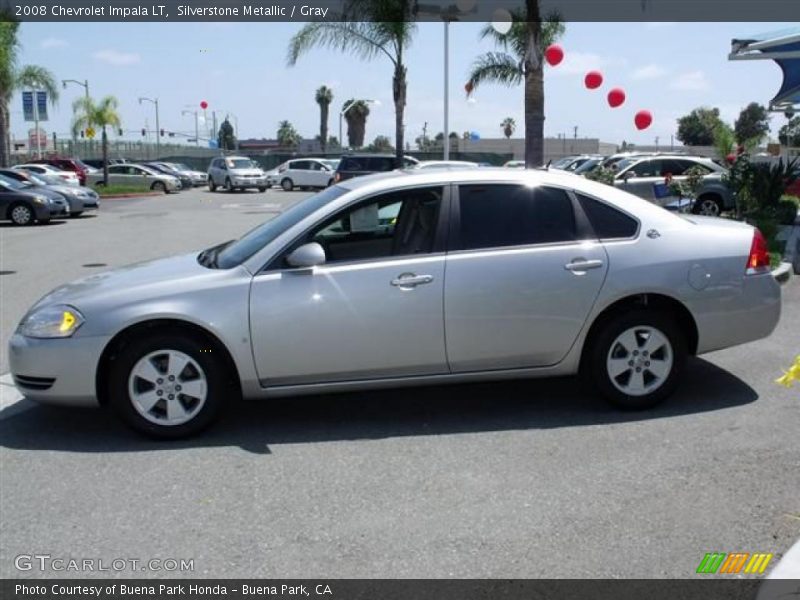 Silverstone Metallic / Gray 2008 Chevrolet Impala LT