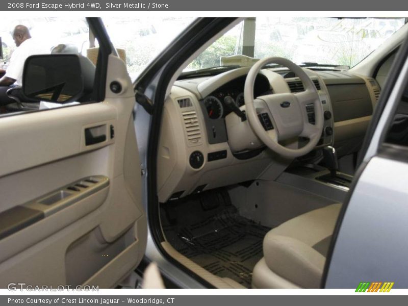 Silver Metallic / Stone 2008 Ford Escape Hybrid 4WD