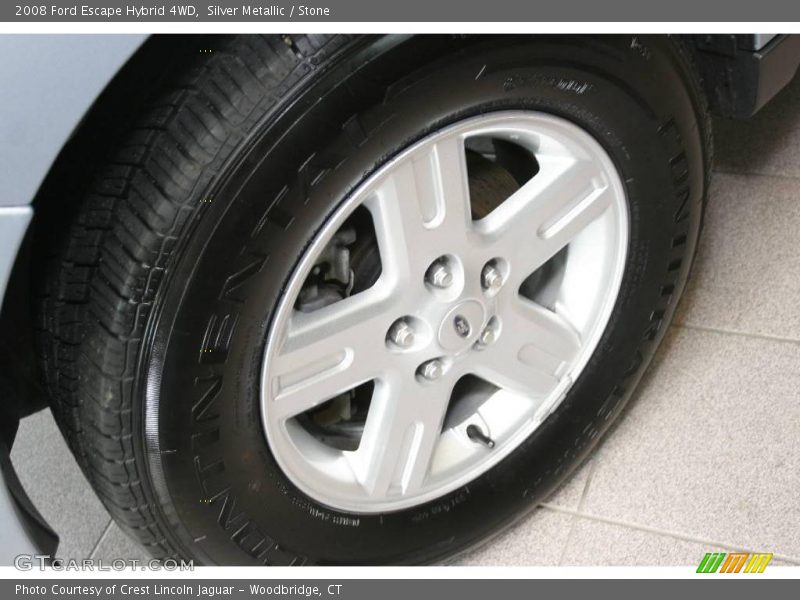 Silver Metallic / Stone 2008 Ford Escape Hybrid 4WD