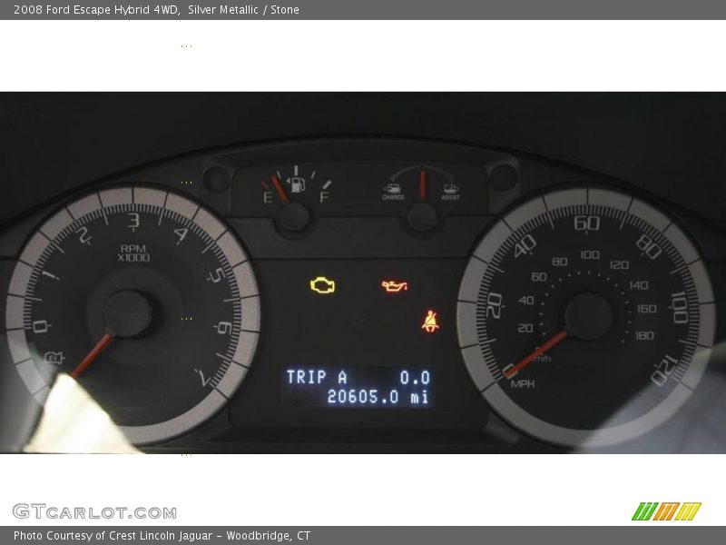Silver Metallic / Stone 2008 Ford Escape Hybrid 4WD