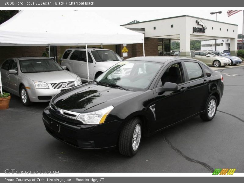 Black / Charcoal Black 2008 Ford Focus SE Sedan
