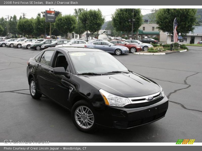 Black / Charcoal Black 2008 Ford Focus SE Sedan