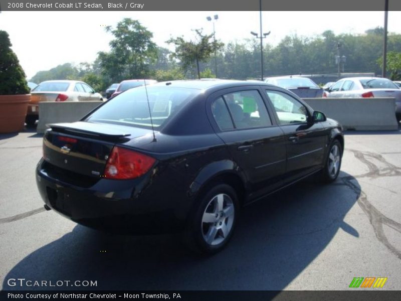 Black / Gray 2008 Chevrolet Cobalt LT Sedan