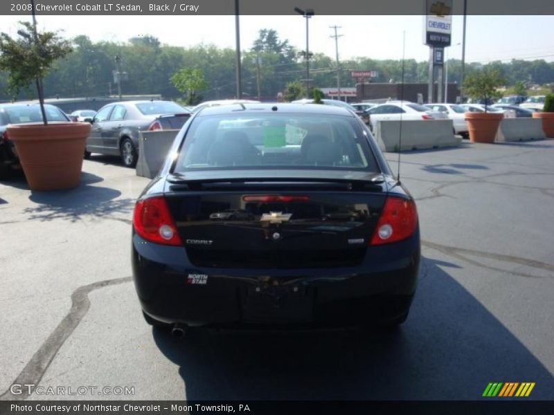 Black / Gray 2008 Chevrolet Cobalt LT Sedan