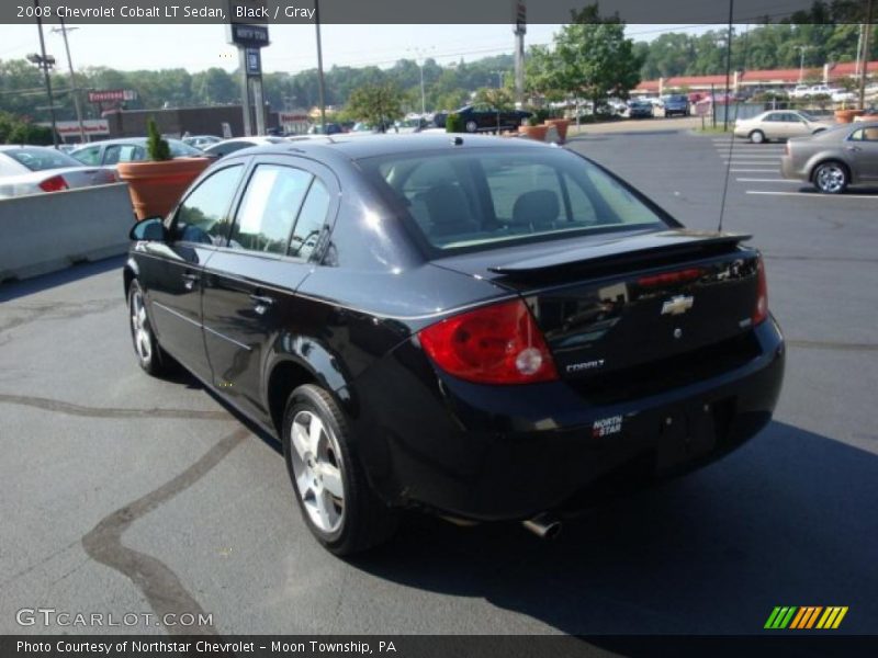 Black / Gray 2008 Chevrolet Cobalt LT Sedan