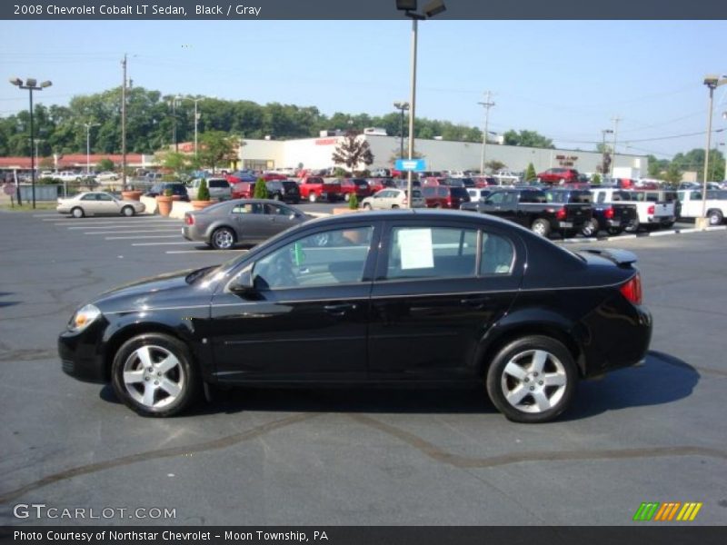 Black / Gray 2008 Chevrolet Cobalt LT Sedan