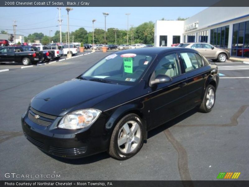 Black / Gray 2008 Chevrolet Cobalt LT Sedan