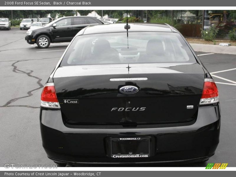 Black / Charcoal Black 2008 Ford Focus SE Sedan