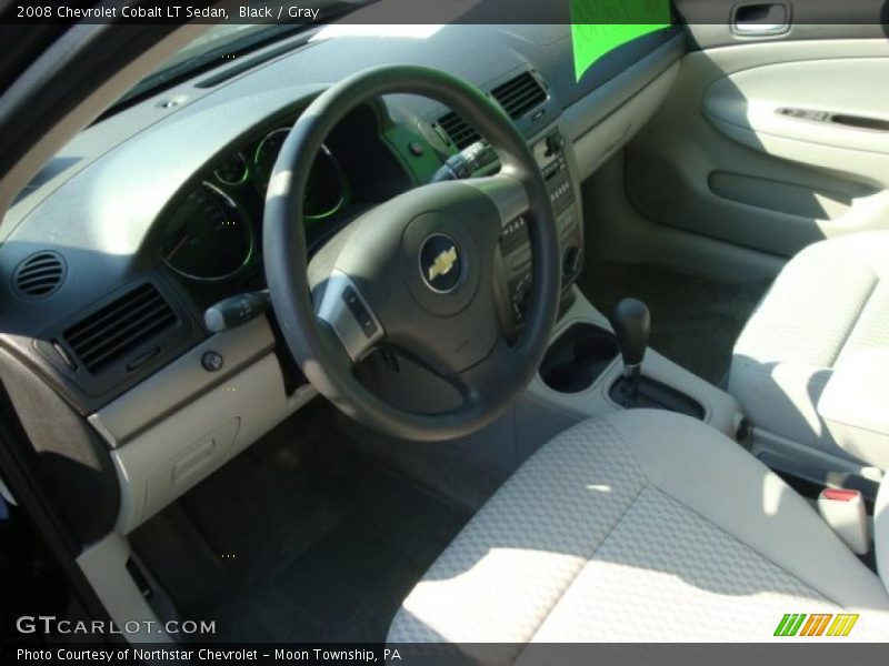 Black / Gray 2008 Chevrolet Cobalt LT Sedan