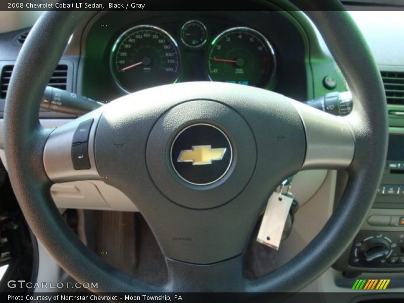 Black / Gray 2008 Chevrolet Cobalt LT Sedan