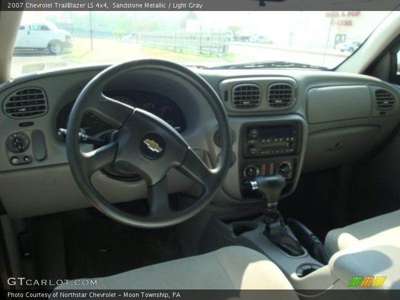 Sandstone Metallic / Light Gray 2007 Chevrolet TrailBlazer LS 4x4