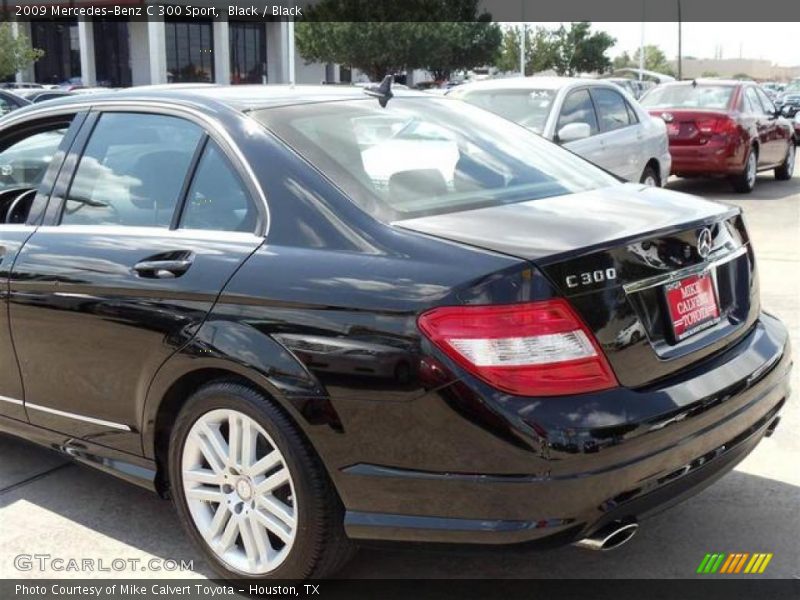 Black / Black 2009 Mercedes-Benz C 300 Sport