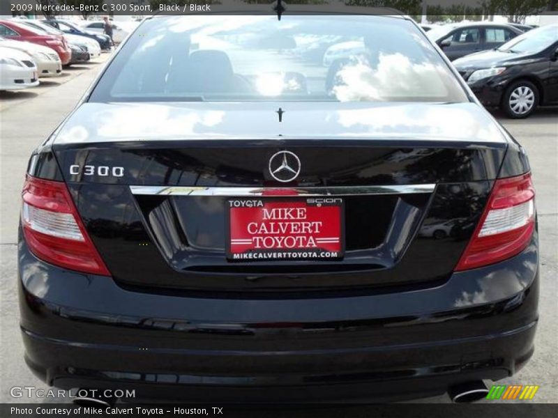Black / Black 2009 Mercedes-Benz C 300 Sport