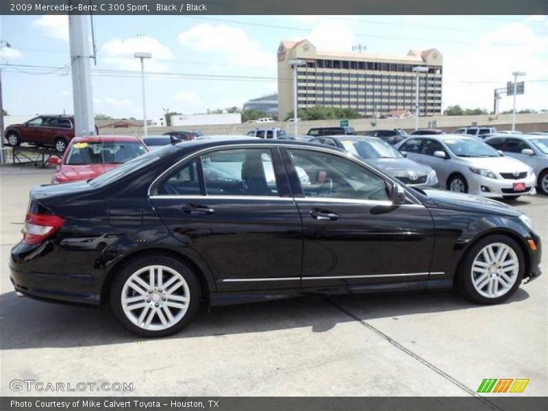 Black / Black 2009 Mercedes-Benz C 300 Sport