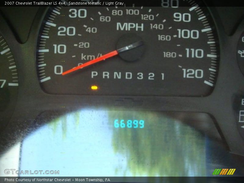 Sandstone Metallic / Light Gray 2007 Chevrolet TrailBlazer LS 4x4