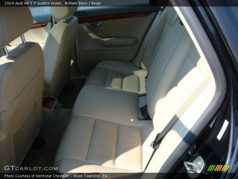 Brilliant Black / Beige 2004 Audi A4 3.0 quattro Sedan
