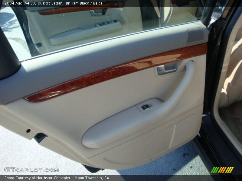 Brilliant Black / Beige 2004 Audi A4 3.0 quattro Sedan