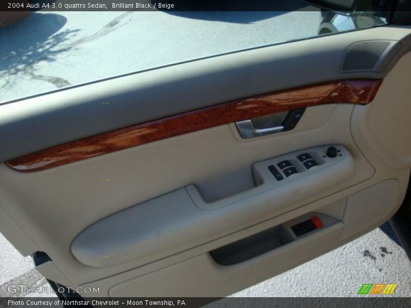 Brilliant Black / Beige 2004 Audi A4 3.0 quattro Sedan