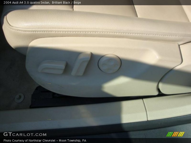 Brilliant Black / Beige 2004 Audi A4 3.0 quattro Sedan