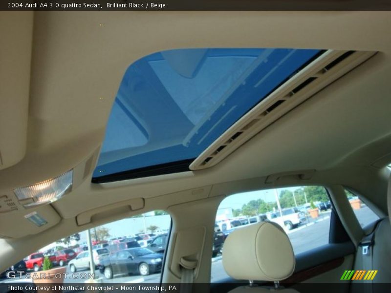 Brilliant Black / Beige 2004 Audi A4 3.0 quattro Sedan