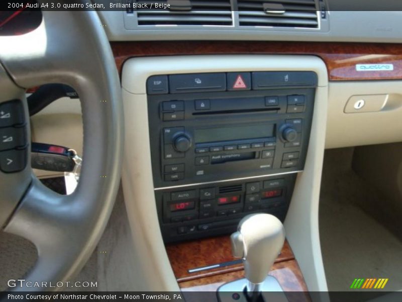 Brilliant Black / Beige 2004 Audi A4 3.0 quattro Sedan