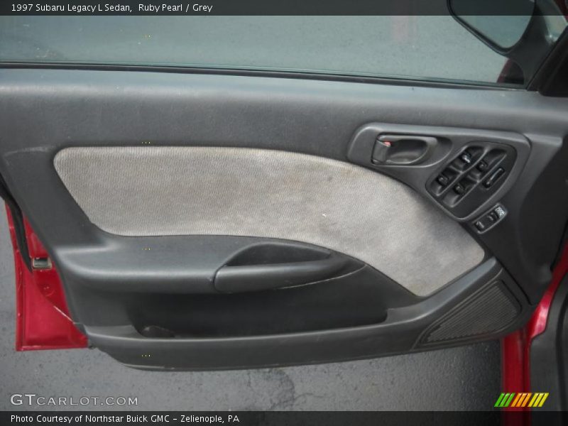 Ruby Pearl / Grey 1997 Subaru Legacy L Sedan