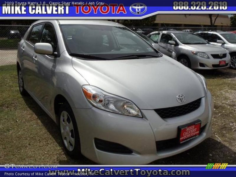 Classic Silver Metallic / Ash Gray 2009 Toyota Matrix 1.8