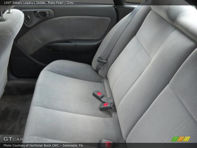 Ruby Pearl / Grey 1997 Subaru Legacy L Sedan