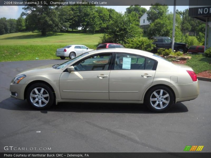 Champagne Mist Metallic / Cafe Latte 2004 Nissan Maxima 3.5 SL