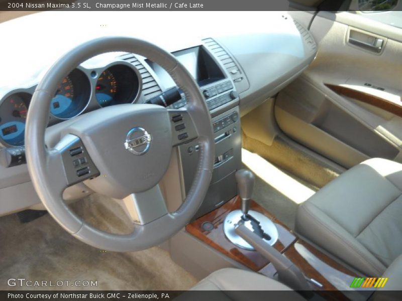 Champagne Mist Metallic / Cafe Latte 2004 Nissan Maxima 3.5 SL