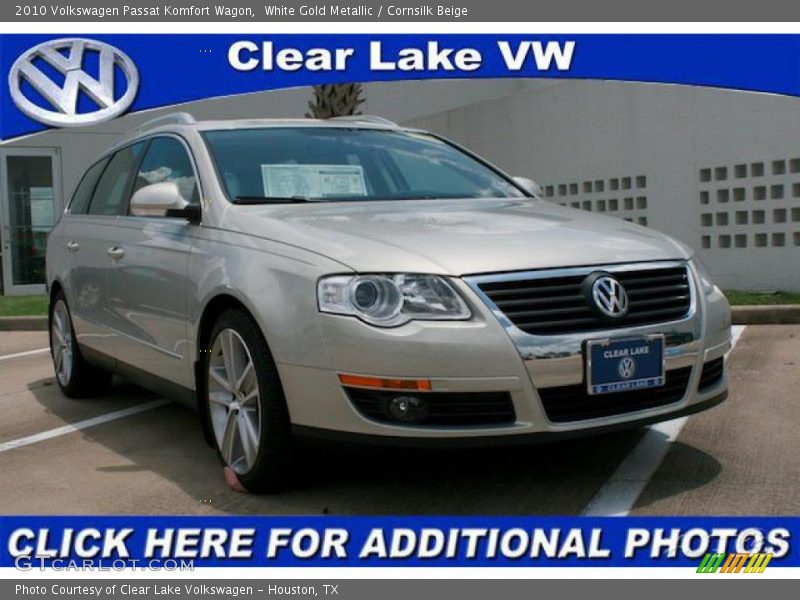 White Gold Metallic / Cornsilk Beige 2010 Volkswagen Passat Komfort Wagon