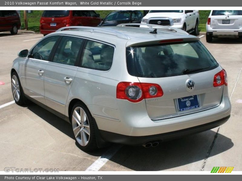 White Gold Metallic / Cornsilk Beige 2010 Volkswagen Passat Komfort Wagon