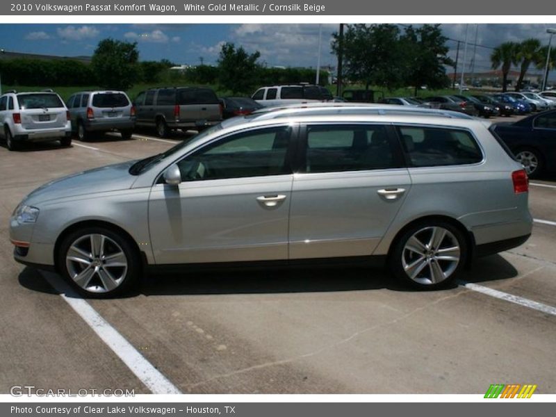 White Gold Metallic / Cornsilk Beige 2010 Volkswagen Passat Komfort Wagon