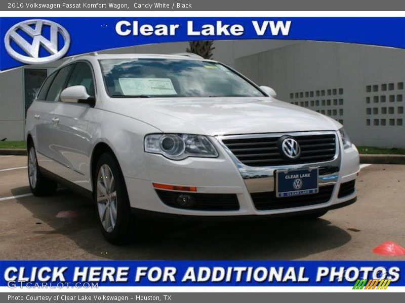 Candy White / Black 2010 Volkswagen Passat Komfort Wagon